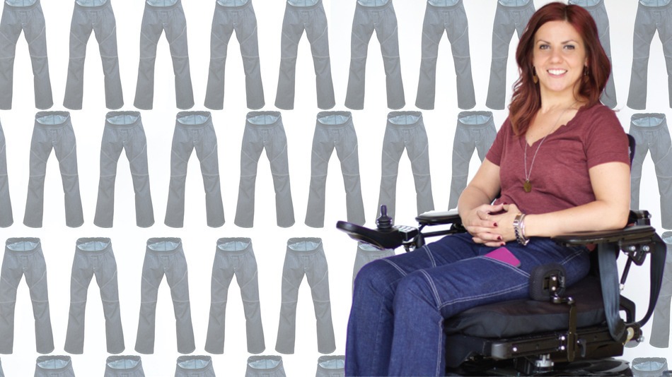 Paralyzed designer creates jeans for women in wheelchairs